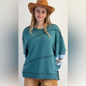 NWT EASEL EXPOSED SEAM TOP